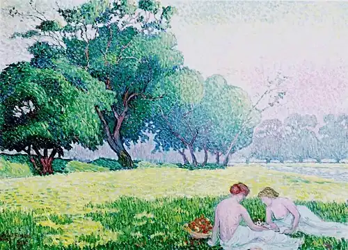 Scene dans un parc, 1910