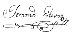 signature de Fernando Estévez