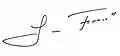 Signature de Leonel Fernández Reyna