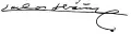 Signature de Carlos Ibáñez del Campo