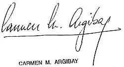 signature de Carmen Argibay