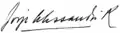 Signature de Jorge Alessandri