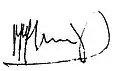 Signature de Miguel Ángel Rodríguez Echeverría