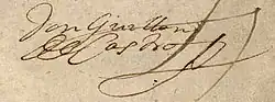 signature de Guillén de Castro