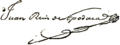 Signature de Juan Ruiz de Apodaca