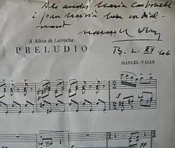 signature de Manuel Valls i Gorina