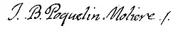 Signature de Molière