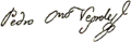 Signature de Pedro Celestino Negrete