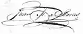Signature de Juan Manuel de Rosas