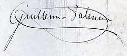 signature de Guillermo Valencia