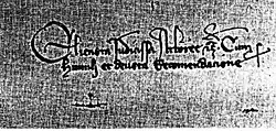 signature d'Éléonore d'Arborée