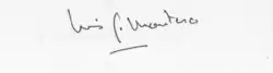 signature de Luis García Montero