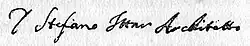 signature de Stefano Ittar