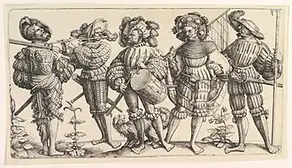 Image illustrative de l’article Bande noire (lansquenets)