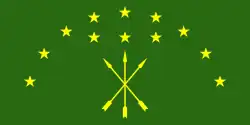 Drapeau de la république d'Adyguée
