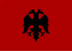 Drapeau de la République albanaise de 1926 à 1928