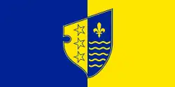 Drapeau de Canton du Podrinje bosnien