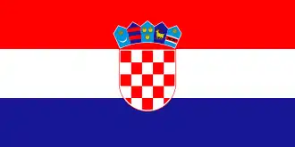 Drapeau de la Croatie