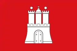 Drapeau de Ville libre et hanséatique de Hambourg