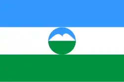 Drapeau de la Kabardino-Balkarie