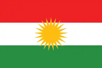 Drapeau du Kurdistan irakien