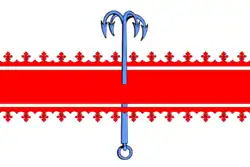 Drapeau de Établissement urbain de Nikolski (raïon de Podporojié)