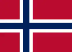 Drapeau de la Norvège de 1821 à 1844