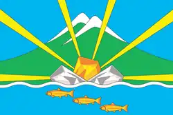 Drapeau de Raïon d'Omsouktchan