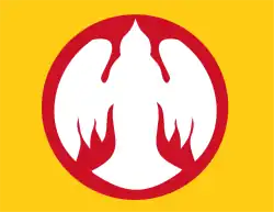 Drapeau personnel de Pierre-Olivier Lapie, gouverneur du Tchad (1940-1942).