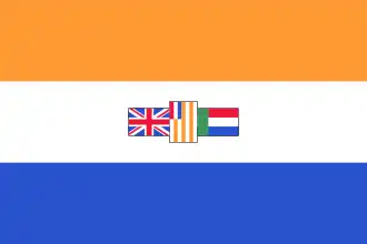 Drapeau d'Afrique du Sud utilisé pour le Sud-Ouest africain (1982-1990)
