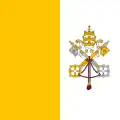 Drapeau du Vatican entre 1929 et 2001.