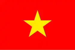 Drapeau de la République socialiste du Viêt Nam