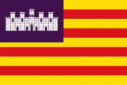 Drapeau de Communauté autonomedes îles Baléares