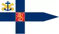 Drapeau du commandant de la marine de Finlande