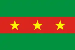 Drapeau des Ewe (Ghana, Togo et Bénin).