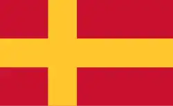 Drapeau non officiel des Suédois de Finlande, la minorité suédophone