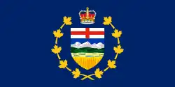 Drapeau du lieutenant-gouverneur de l'Alberta.