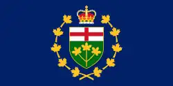 Drapeau du lieutenant-gouverneur de l'Ontario.