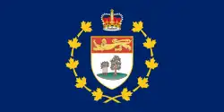 Drapeau du lieutenant-gouverneur de l'Île-du-Prince-Édouard.