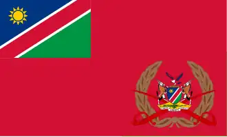 Drapeau de l'Armée namibienne