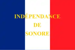 Drapeau de la République de Sonore, (1853-1854).