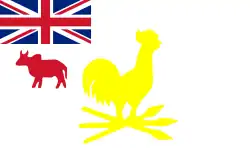 Drapeau du royaume de Tamatave de 1826 à 1828.
