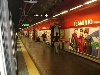 Image illustrative de l’article Flaminio - Piazza del Popolo (métro de Rome)
