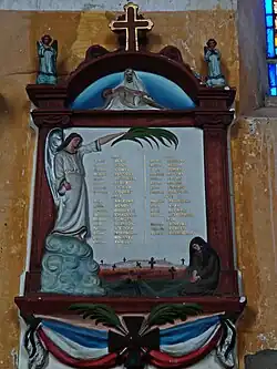 Monument aux morts de la paroisse.
