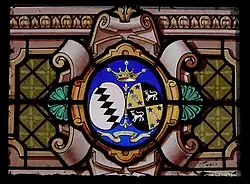 Armes d'alliance des familles Le Bouteiller et Tréton de Vaujuas de Langan.