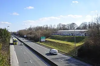 La tangentielle d'Orléans à Fleury-les-Aubrais (Aire urbain d'Orléans)