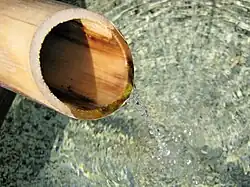 Fontaine en bambou - Temple Kiyomizu, Kyoto, Japon