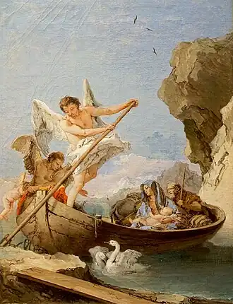 Giambattista Tiepolo, La Fuite en Égypte, 1764-70.