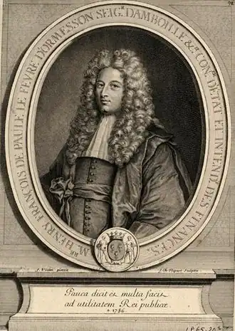 Henri François de Paule Lefèvre d'Ormesson, d'après Joseph Vivien