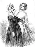 Flora Finching et la tante de Mr F., par Phiz.